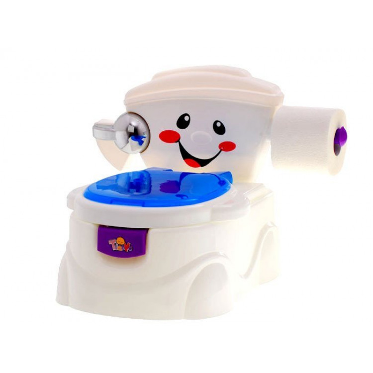 Interaktívny nočník záchodík pre dieťatko biely